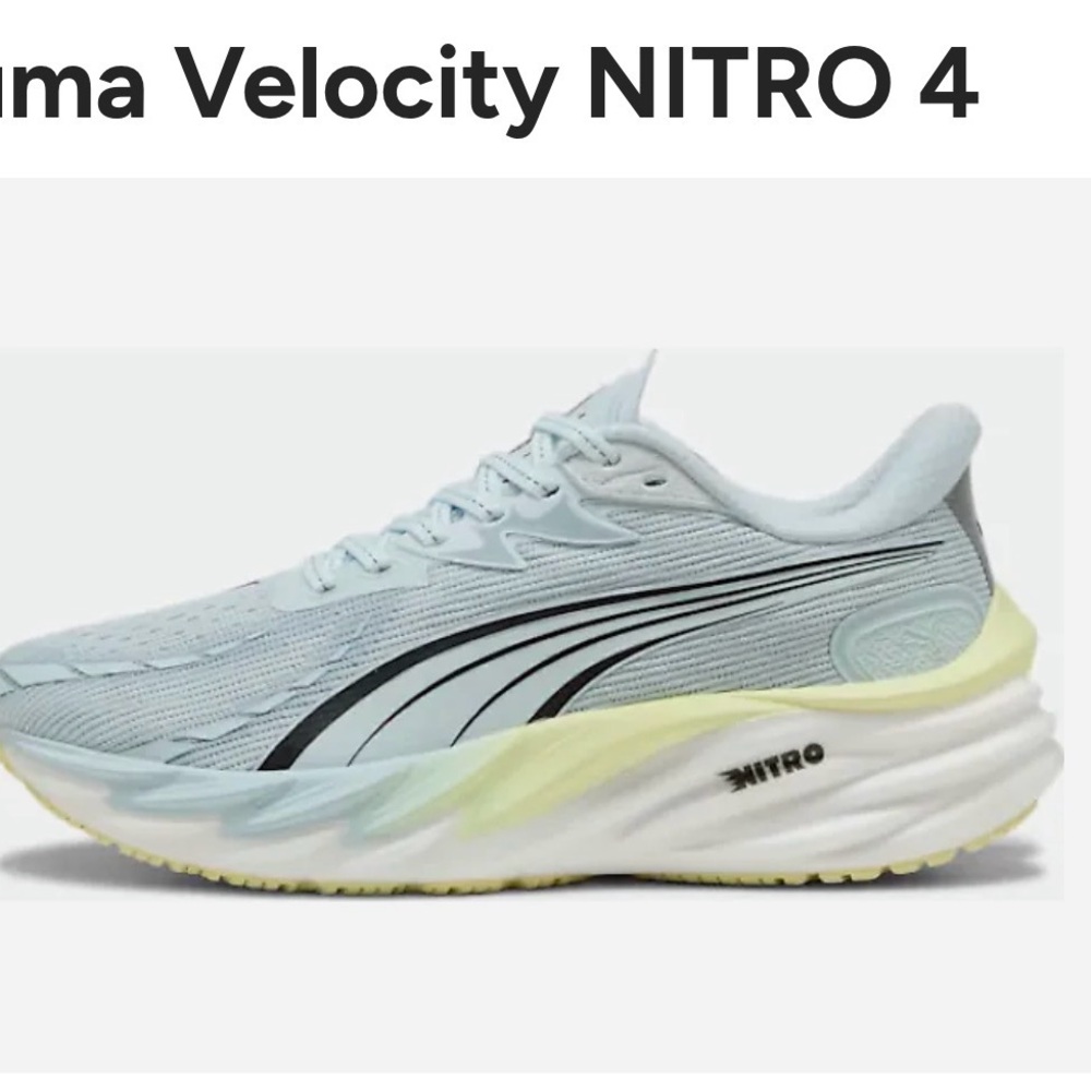 Puma Velocity NITRO 4 Women's Light Blue Athletic Shoes